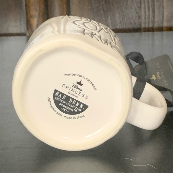 Rae Dunn A DREAM COME TRUE Cinderella Disney Princess Collection Ceramic Mug - Picture 8 of 8